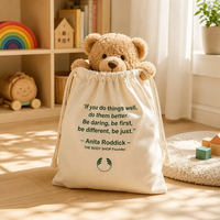 Sac à poussière en coton et lin rose avec logo personnalisé imprimé, idéal pour les usines de chaussures, vente chaude, pochette cadeau en mousseline de coton pour vêtements