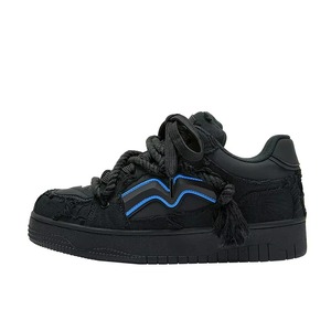 Zapatos Casuales Clásicos Negros Minimalistas y Elegantes con Suela Gruesa para Aumentar la Estatura, Adecuados para Estudiantes y Adolescentes en Verano - Product Image 1