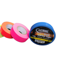 Ruban de signalisation en plastique PVC biodégradable 1-250 Empire Neon Bright Fluoro Orange Pink Color Ruban de chasse pour le marquage des arbres