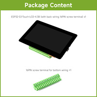ESP32-S3-Touch-LCD-4.3B-BOX Waveshare papan pengembangan tipe B 800x480 5-point sentuh 32-bit LX7 Dual-core Processor