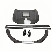 Kit carrosserie en fibre de carbone sèche pour Audi RS6 C7 2013-2018 : Lame avant, jupes latérales, coques de rétroviseurs, capot, pare-chocs inférieur – Pièces de tuning et d'amélioration