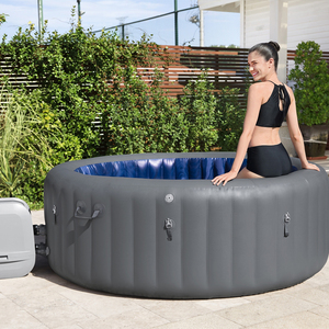 2024 Bestway 60075 Santorini <span class=keywords><strong>Smart</strong></span> Luxe Hydro Jet Pro Bañera de hidromasaje inflable con control de aplicación <span class=keywords><strong>Spa</strong></span> para 5-7 personas - Product Image 3