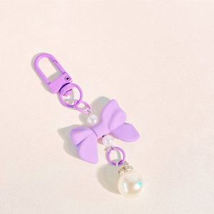 New Bow Candy Color Pendant Keychain PVC Plastic and Metal Mobile Phone Accessories Bag Luggage Accessories - Product Image 6