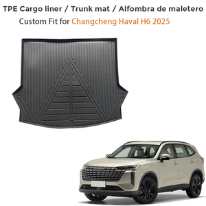 แผ่นรองท้ายรถ TPE แบบสั่งทำพิเศษสำหรับ Changcheng Haval H6 2025 |   แผ่นรองท้ายรถกันน้ำ ทนทุกสภาพอากาศ ป้องกันการลื่น ป้องกันสัมภาระหลังรถ - Product Image 2