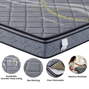 Colchón Híbrido de Lavanda King Size, Enrollable en Caja, 180*200*25 CM, Cómodo, Comprimido, para Uso en Casa y Hotel - Product Image 6