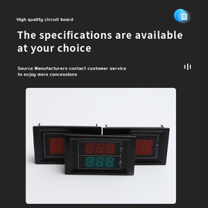 Bán buôn ac500v 100A/50A kỹ thuật số vôn kế Ampe kế hiển thị kép Điện áp Detector hiện tại <span class=keywords><strong>Meter</strong></span> Bảng điều chỉnh Amp Volt đo - Product Image 4