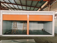 Conteneur préfabriqué industriel en acier de Chine, démontable, 20 pieds, moderne, pour extérieur, maison, garage, abri, léger, durable, sûr, garantie 5 ans