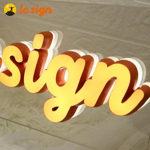 Lettres de canal LED de haute qualité logo 3D d'entreprise panneau de signalisation lumineux LED intérieur extérieur lettres LED en verre Facelit - Product Image 4