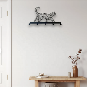 Petits crochets muraux 3D mignons, organisateur, porte-manteau de <span class=keywords><strong>chat</strong></span>, pour chambre à coucher, porte-clé d'entrée, crochet mural métallique - Product Image 1