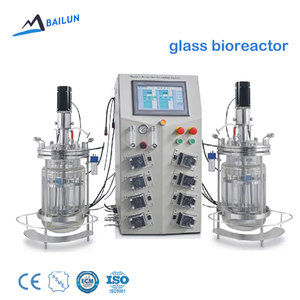 Fermentador de Laboratorio de Doble Pared con Camisa de Vidrio de 2L y 5L, Sistema de Biorreactor con Precio para Fermentación Microbiana - Product Image 1