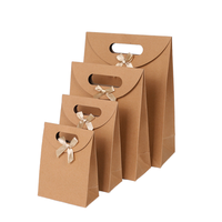 Sac en papier kraft de luxe découpé sur mesure noir pour emballage cadeau, parfums, cosmétiques, produits de beauté, perruques, avec lamination