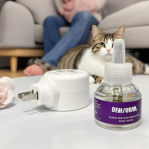 Phéromone Chiens Calmant Diffuseur Kit Plug-in Recharge Pack pour Chiens Aide Animal Réduire Le Stress Gratter Pulvérisation - Product Image 2