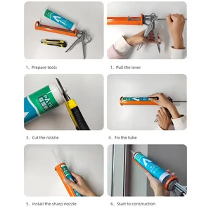 China Manufacturer Waterproof Bonding And Sealing Adhesion Metal Neutral Acrylic Fireproof Silicone Sealant