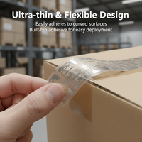 Étiquette RFID passive étanche pour vêtements, autocollant UHF ISO 18000-6C 70x17mm, puce Alien H9, étiquette RFID en stock pour étiquettes volantes de vêtements