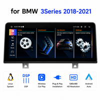 Système multimédia automobile Linux 10,25 pouces avec CarPlay sans fil et Android Auto pour BMW Série 3 F30 F31 F32 F33 F34 F36 2018-2021 DSP