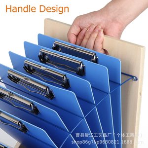 Creative wooden <b>file</b> organizer, home book and magazine organizer, office desktop <b>file</b> <b>storage</b> rack - Product Image 3