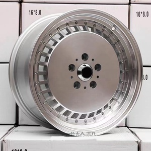 Aftermarket autovelgen <span class=keywords><strong>16</strong></span> inch 17 inch 5x112 5x100 diepe schaal zilveren lichtmetalen velgen voor personenauto's - Product Image 2
