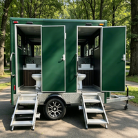 Cabine de toilettes industrielle conteneurisée à assemblage rapide, WC public mobile, unité d'assainissement extérieure écologique pour parc municipal