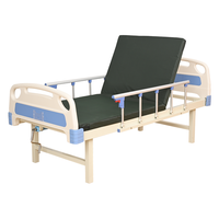 Lit d'hôpital de repos de dos d'acier inoxydable avec la planche principale démontable d'ABS de matelas pneumatique pour le prix bon marché de patient de clinique