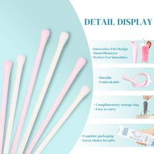 Pajitas Antiarrugas Reutilizables para Prevenir Arrugas en los Labios, Compatibles con Vasos Stanley de 40 oz y 30 oz, Perfectas para Rellenar Labios - Product Image 2