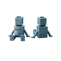 Modèles de robots miniatures en caoutchouc imprimés en 3D personnalisés à haute résistance des couleurs, jouets anti-stress imprimés en 3D