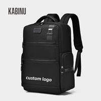 Sac à dos pour ordinateur portable grande capacité avec logo personnalisé, imperméable, pour voyages d'affaires