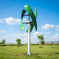 Éolienne verticale domestique X-20kw avec rotor de 4m de diamètre, sortie 220V-380V