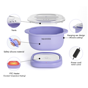 Nhãn Hiệu Riêng 500Ml Mini Xách Tay Có Thể Gập Lại Silicone Sáp Ấm Hơn Dễ Dàng Để Làm Sạch Tóc Loại Bỏ Silicone Sáp Nồi Cho Bán - Product Image 3