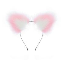 Version coréenne bête renard oreilles de chat bandeau en fourrure mignon en peluche oreille de chat oreille de renard Cosplay bandeau pour amateur de cosplay