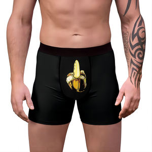 Haute réputation coloré <span class=keywords><strong>banane</strong></span> imprimé respirant été bio Polyester hommes sous-vêtements tronc Boxer slip pour hommes - Product Image 3