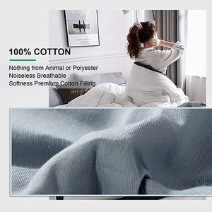 Suministro directo de fábrica Procesamiento personalizado Núcleos de edredón de algodón puro Acolchado de diamantes Color sólido para hotel para <span class=keywords><strong>Amazon</strong></span> Cross-Border - Product Image 2