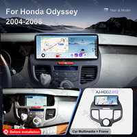 Autoradio DVD 12,3 pouces MSM avec GPS, plug-and-play, cadre de montage et faisceau complet pour Honda Odyssey 2004-2008 (conduite à gauche)