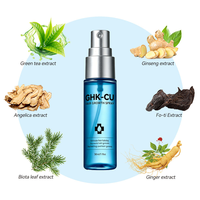 Spray anti-chute de cheveux à base de plantes naturelles pour hommes, avec peptide de cuivre GHK-Cu, fabrication en usine, étiquette privée OEM