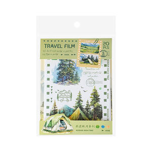 Lot de 20 feuilles d'autocollants, série de films de voyage, INS, manuel de paysages, matériel, autocollants décoratifs, 6 modèles - Product Image 5