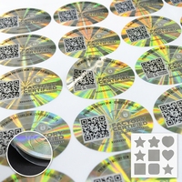 Autocollant holographique personnalisé 2D 3D, étiquette holographique laser, sceau de sécurité pour l'emballage de la marque