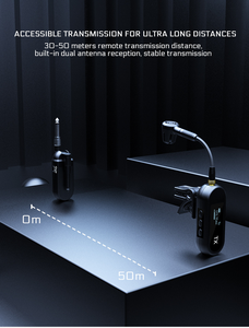 XTUGA M-03 Micrófono Inalámbrico Instrumental de Pinza UHF <span class=keywords><strong>para</strong></span> Saxofón y Guitarra con Garantía de 1 Año - Product Image 2