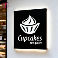 Enseignes commerciales pour fabricants, logo, enseigne extérieure double face, boîte à lumière ronde pour restaurant, enseigne de devanture de magasin
