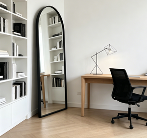 Minimalist Full Length Floor <b>Mirror</b> Metal Framed 6 Mm Thickness Home Use - Product Image 1
