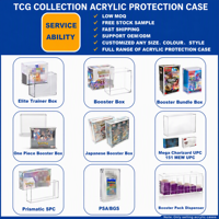 Boîte de présentation en acrylique OP-10 One Piece Booster Box avec couvercle magnétique, protection UV à 99 % pour la collection de cartes One Piece Royal Blood
