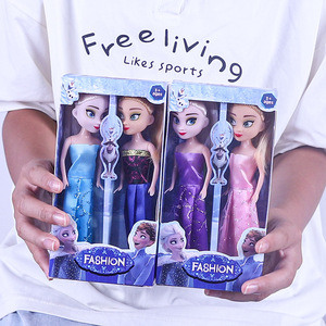 Poupées de mode <span class=keywords><strong>Anna</strong></span> & <span class=keywords><strong>Elsa</strong></span>, personnages de film, mignonnes, écologiques, en plastique, unisexes, pour enfants, fabriquées en usine à bas prix - Product Image 4