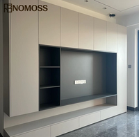 Meuble TV de rangement moderne et minimaliste sur mesure pour projets d'aménagement intérieur d'appartements haut de gamme