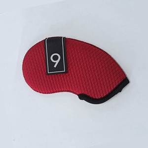 Housse de club de golf avec motif en relief, fabriquée en matériau de plongée, protège contre les rayures et couvre la tête du club. - Product Image 3