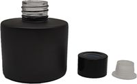 Bouteilles de diffuseur de parfum en verre vides, récipients de remplacement pour parfum avec couvercle noir