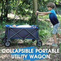 Woqi – chariot de Camping pliable à poignée réglable, chariot utilitaire pliable