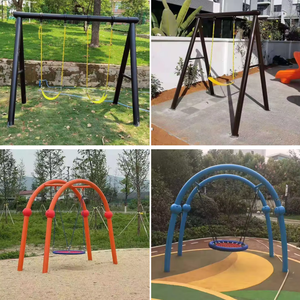 Tùy Chỉnh Vườn Đu Đặt Đôi Duy Nhất Người Patio Đu Ngoài Trời Nhựa Trượt Cho Trẻ Em Của Nhà Chơi Thiết Bị Giải Trí - Product Image 5