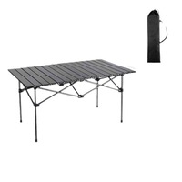 Table rectangulaire pliante, table de voyage, table à œufs, table de pique-nique portable, barbecue, acier au carbone léger, mobilier d'extérieur, plage