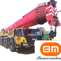 Grue de levage chinoise d'occasion de 25 tonnes Composants du noyau du camion Cummins Engine Hengli Grue de camion de seconde main à cylindre hydraulique