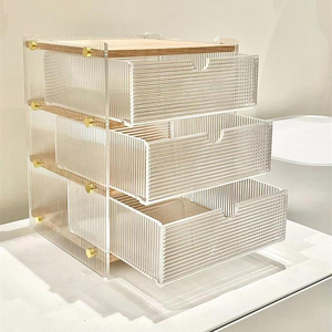 Tủ bên rắn gỗ Tủ <span class=keywords><strong>Acrylic</strong></span> cốc nước Kệ nước lưu trữ thanh giá cốc tách trà đặt lưu trữ giá - Product Image 2