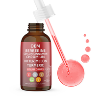 Complément alimentaire liquide oral pour adultes Greenpie à base d'extraits de plantes : berbérine, cannelle de Ceylan, melon amer, curcuma