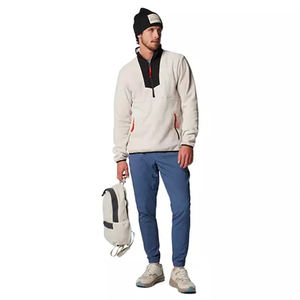 OEM/ODM Custom 60% Cotton 40% Polyester Lightweight Half Zip Oversized <b>Fleece</b> Pullover Golf Sweatshirt <b>Sweaters</b> - Product Image 2
